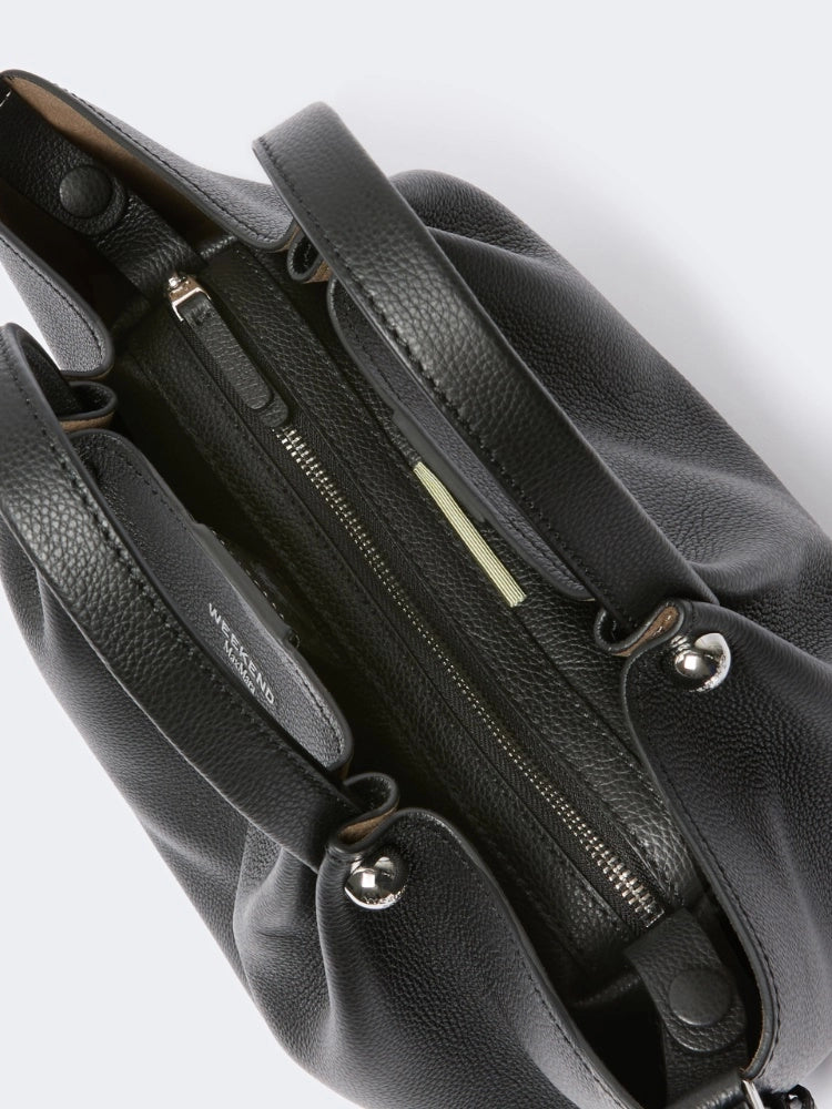 Max Mara Weekend Borsa Tote bag piccola in pelle texturizzata - NERO