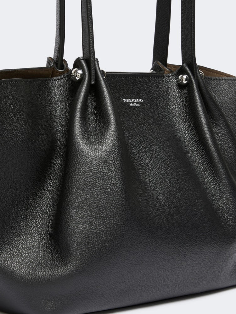 Max Mara Weekend Borsa Tote bag in pelle texturizzata - NERO