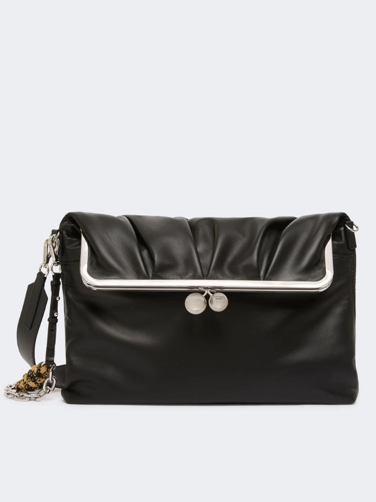 Max Mara Weekend Borsa Busta Pasticcino Bag in montone - NERO