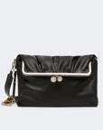 Max Mara Weekend Borsa Busta Pasticcino Bag in montone - NERO