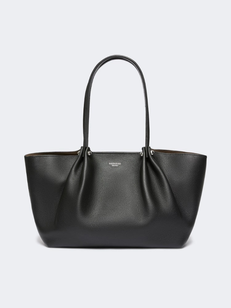 Max Mara Weekend Borsa Tote bag in pelle texturizzata - NERO