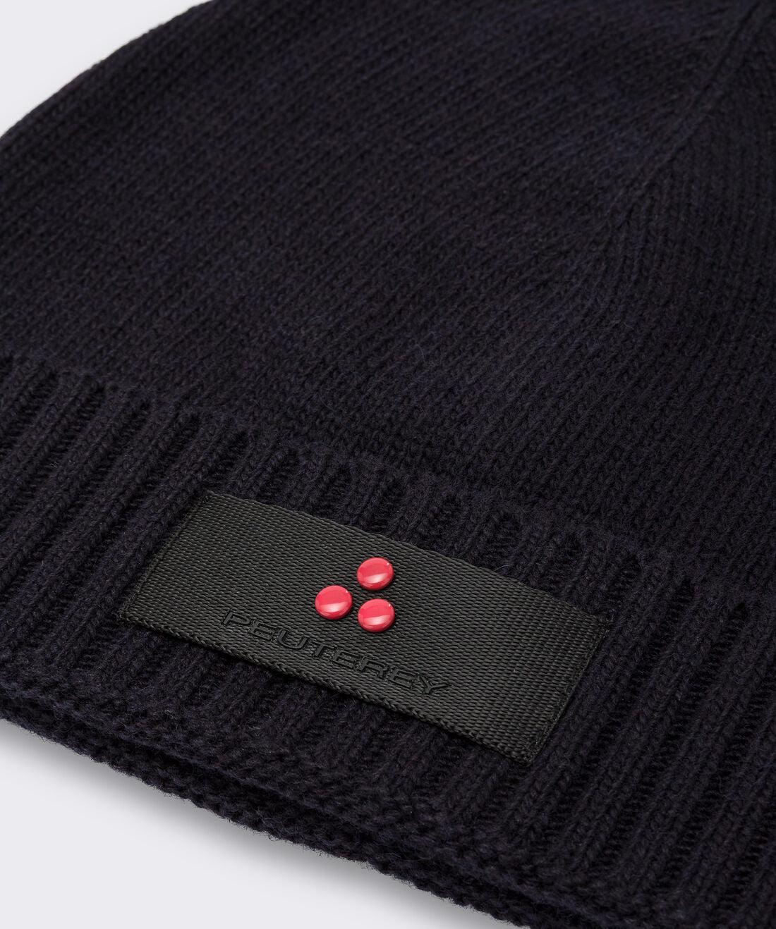Peuterey Berretto in Misto Cashmere Blu Grafite