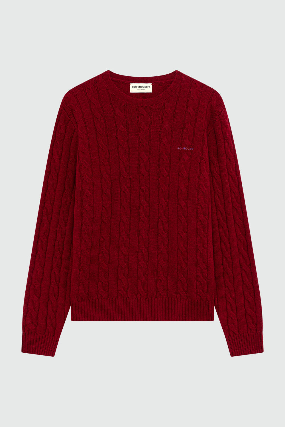 ROY ROGER'S  PULLOVER IN LANA E CASHMERE A TRECCE