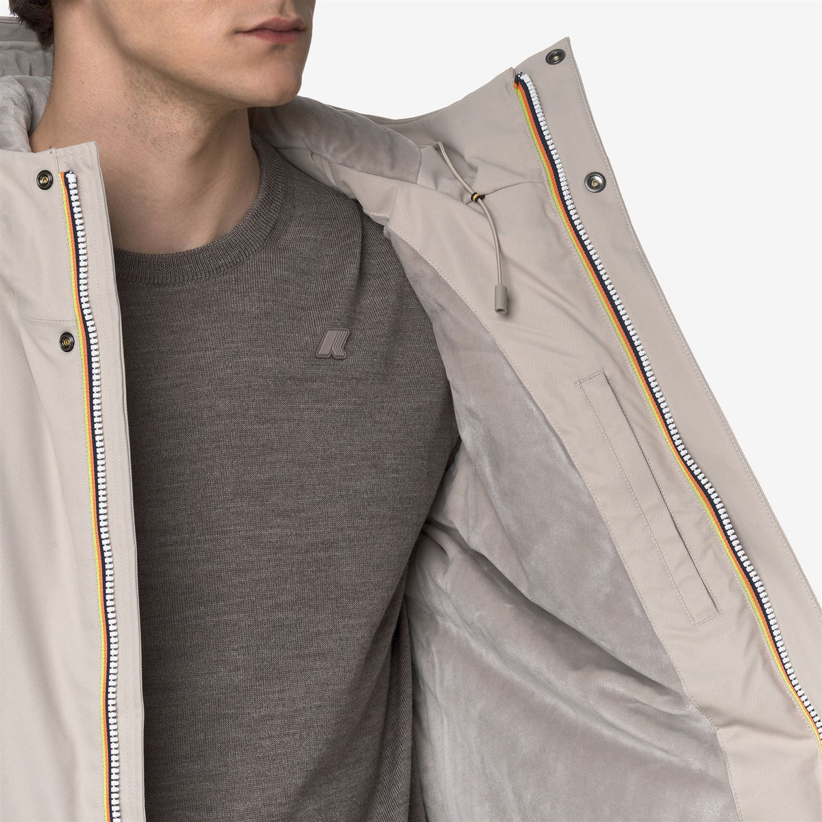 Kway Felpa Giacca Jacko Twill Marmotta