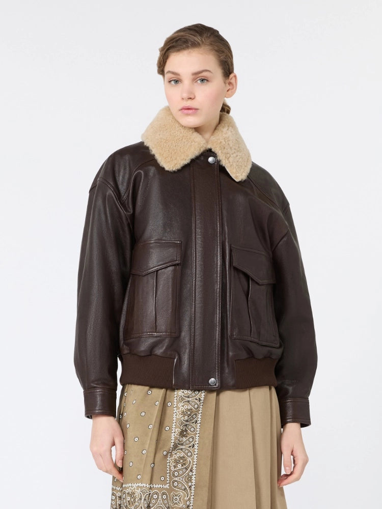 Max Mara Weekend Giacca aviator in nappa