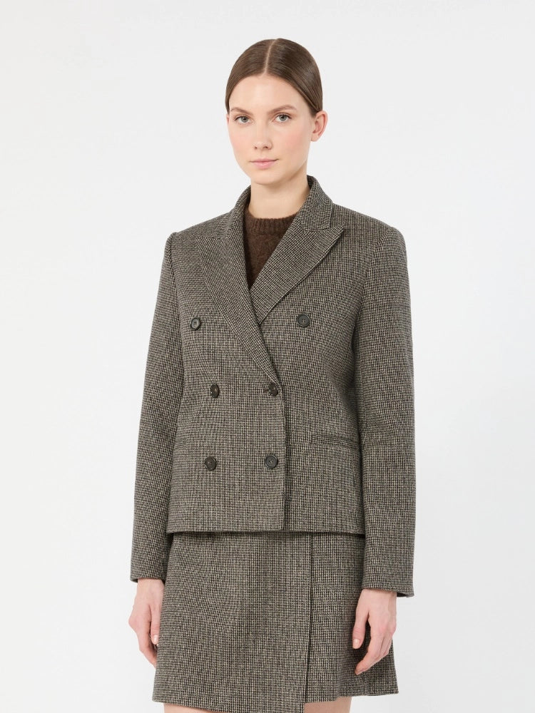 Max Mara Weekend Giacca doppiopetto in jersey micro jacquard