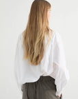 MEIMEIJ   CAMICIA CON PERLE APPLICATE SUL COLLETTO