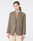 Max Mara Weekend Blazer monopetto in lana Principe di Galles
