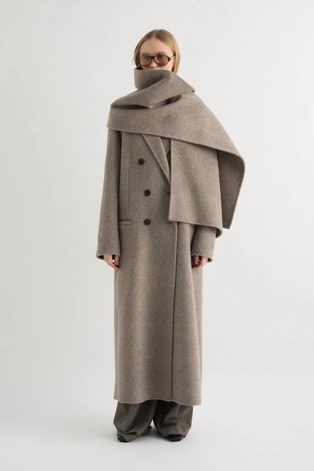 MEIMEIJ   CAPPOTTO LUNGO CON SCIARPA ABBINATA