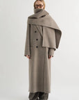 MEIMEIJ   CAPPOTTO LUNGO CON SCIARPA ABBINATA