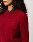 ROY ROGER'S  PULLOVER IN LANA E CASHMERE A TRECCE