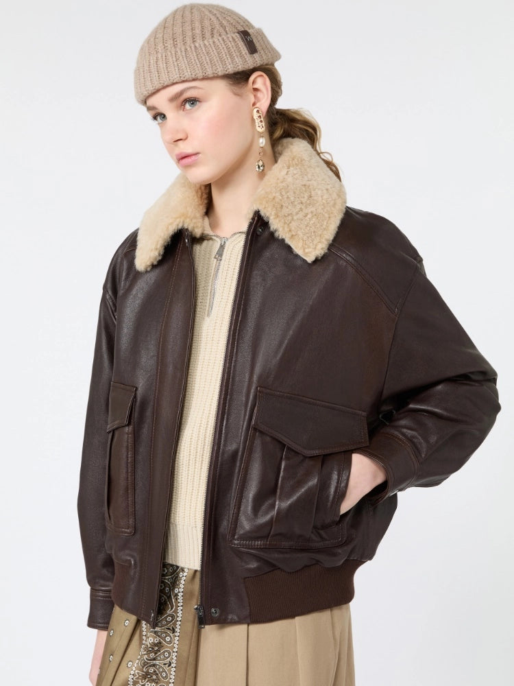 Max Mara Weekend Giacca aviator in nappa
