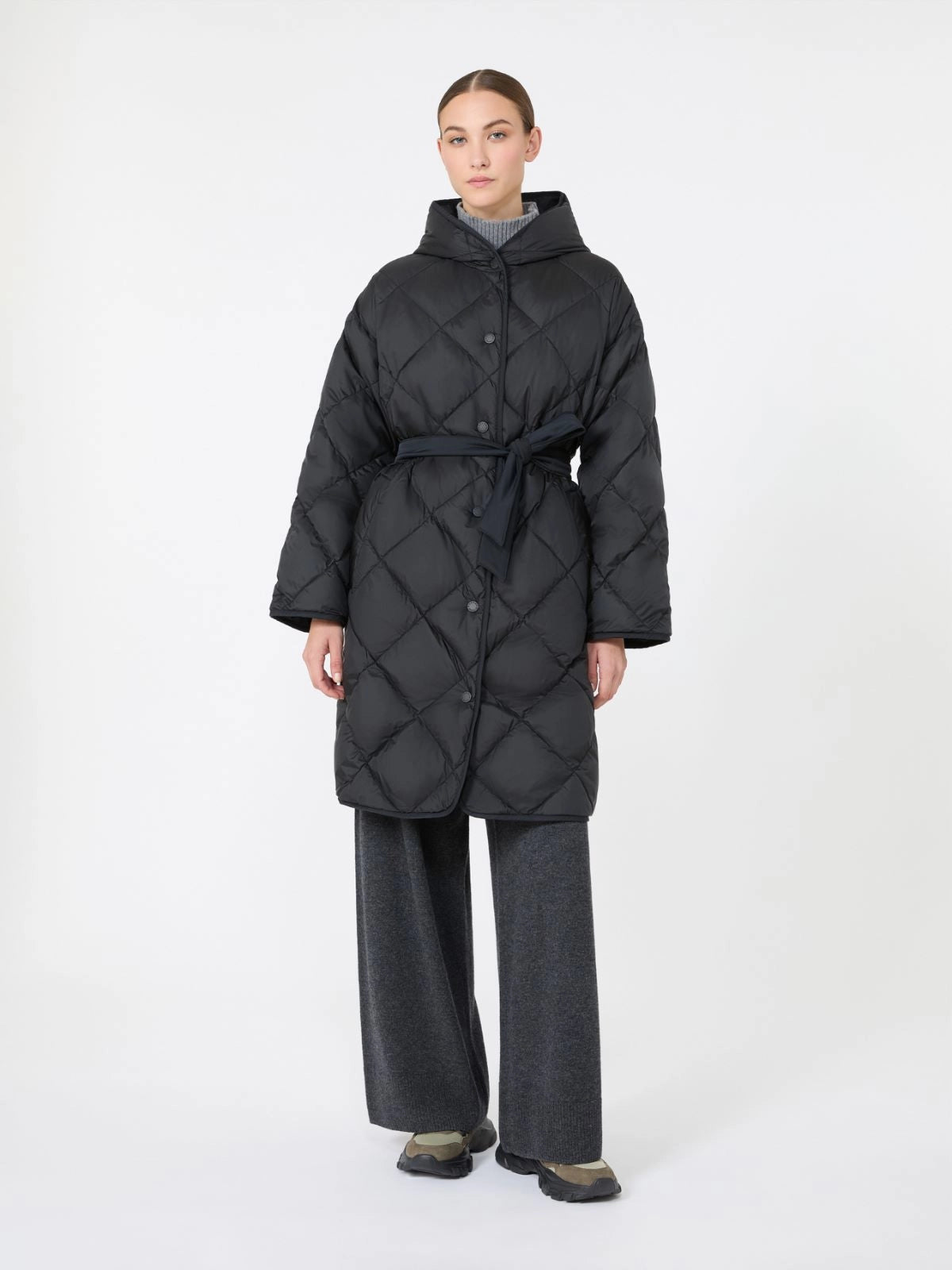 Max Mara Weekend  Piumino reversibile in twill tecnico - NERO