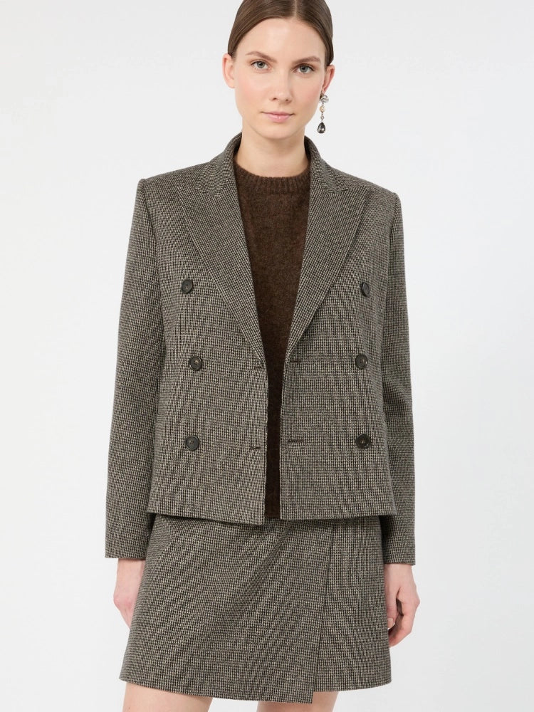 Max Mara Weekend Giacca doppiopetto in jersey micro jacquard