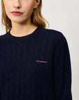 ROY ROGER'S  PULLOVER IN LANA E CASHMERE A TRECCE