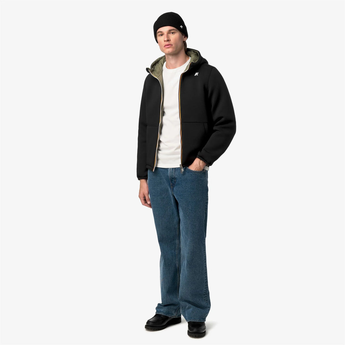 Kway Felpa Giacca Jack Spacer Nylon Double