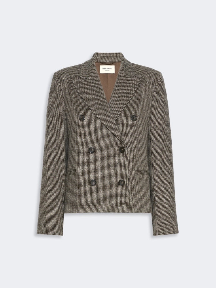 Max Mara Weekend Giacca doppiopetto in jersey micro jacquard