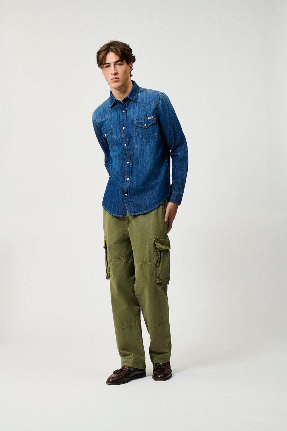 ROY ROGER'S CAMICIA MARTIN IN DENIM TUCSON