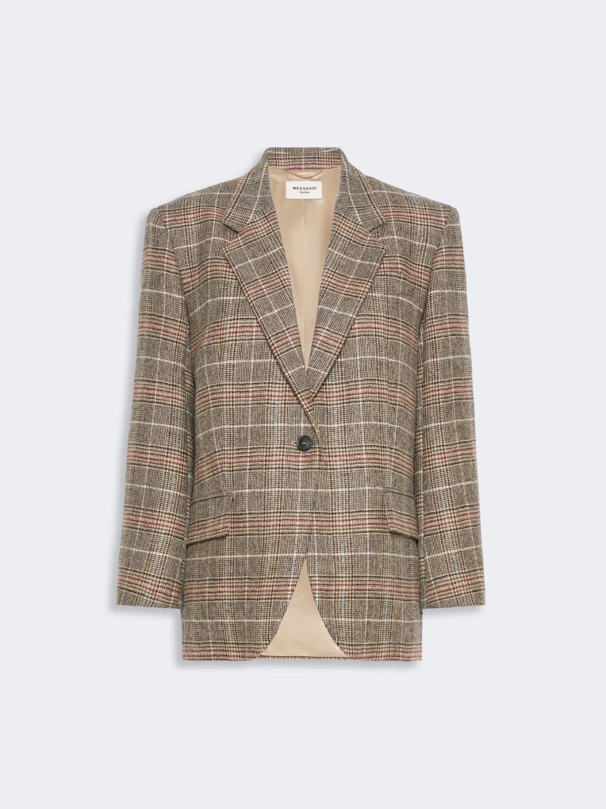 Max Mara Weekend Blazer monopetto in lana Principe di Galles