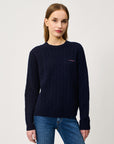 ROY ROGER'S  PULLOVER IN LANA E CASHMERE A TRECCE