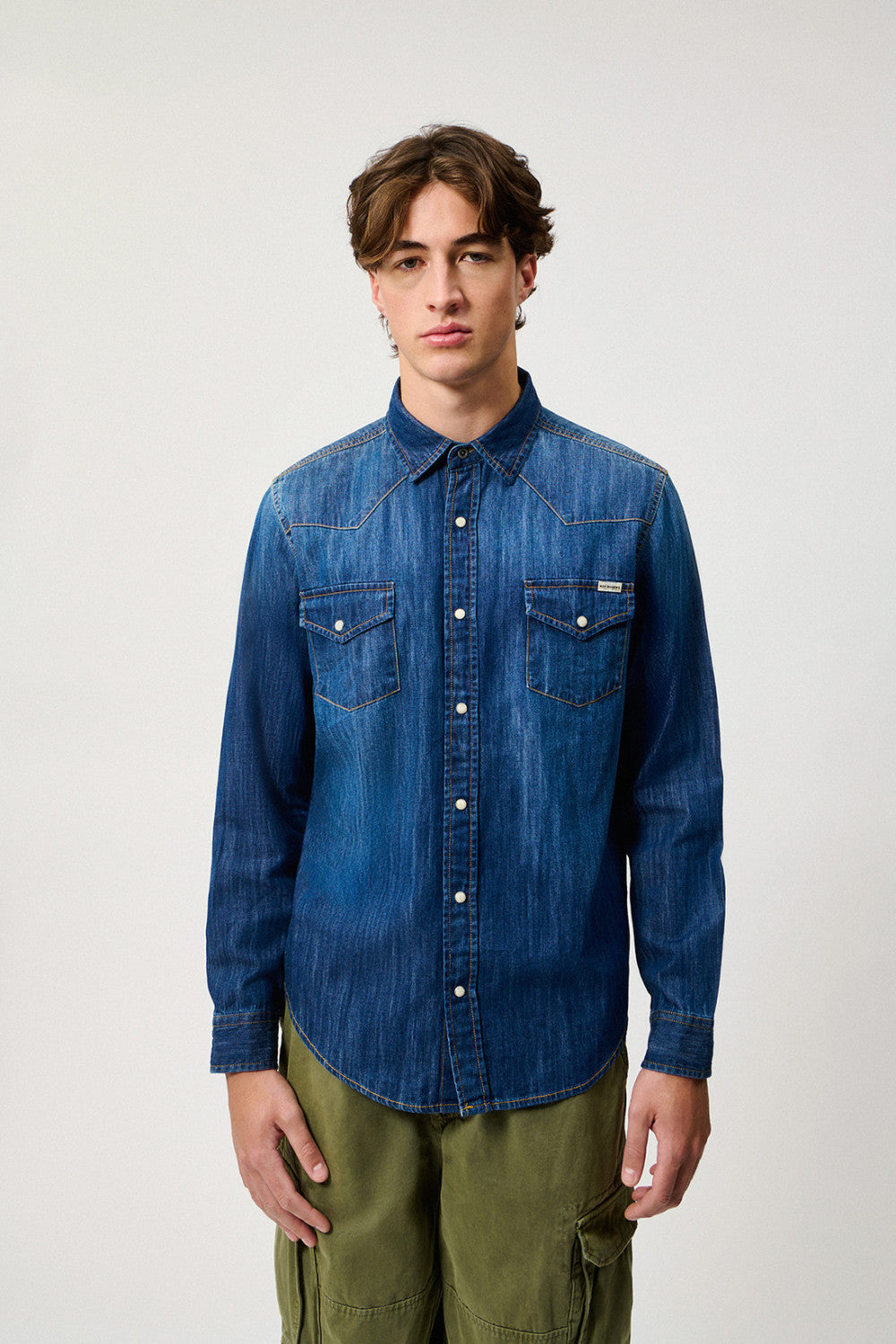 ROY ROGER'S CAMICIA MARTIN IN DENIM TUCSON