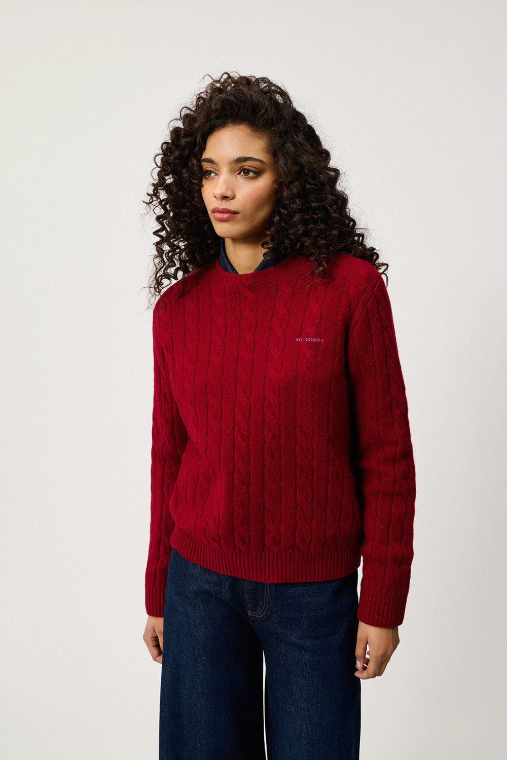 ROY ROGER'S  PULLOVER IN LANA E CASHMERE A TRECCE