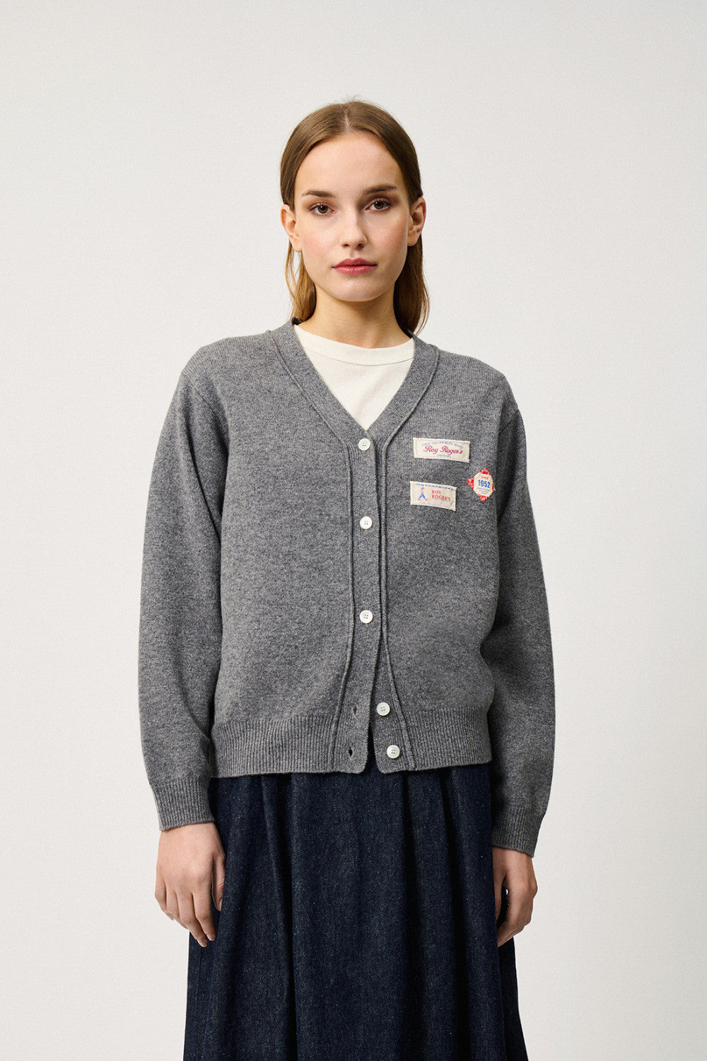 ROY ROGER'S  CARDIGAN CLUB IN LANA CON PATCH