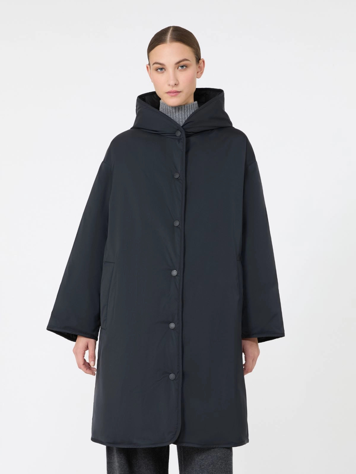 Max Mara Weekend  Piumino reversibile in twill tecnico - NERO