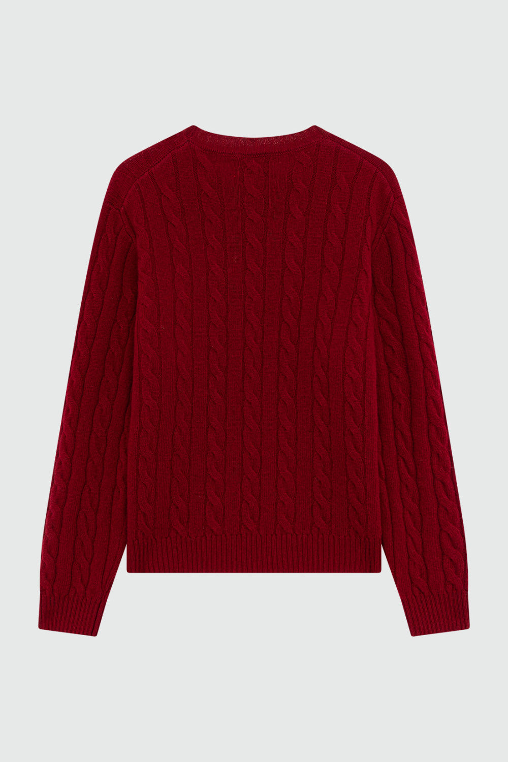 ROY ROGER'S  PULLOVER IN LANA E CASHMERE A TRECCE