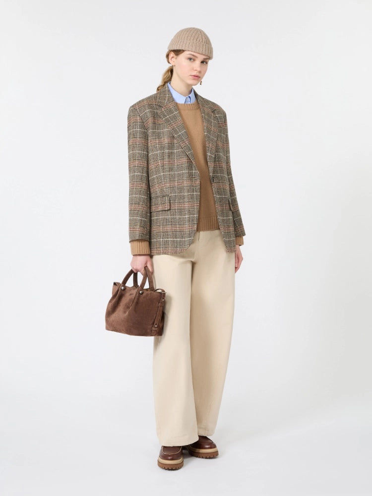 Max Mara Weekend Blazer monopetto in lana Principe di Galles