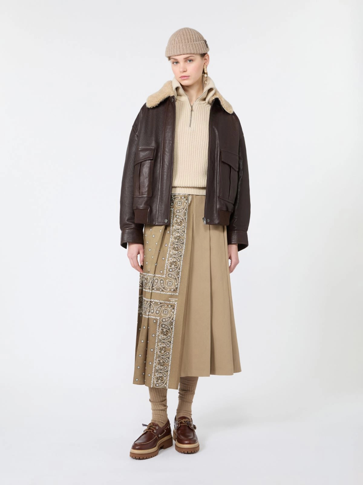 Max Mara Weekend Giacca aviator in nappa