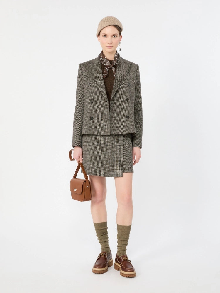 Max Mara Weekend Giacca doppiopetto in jersey micro jacquard