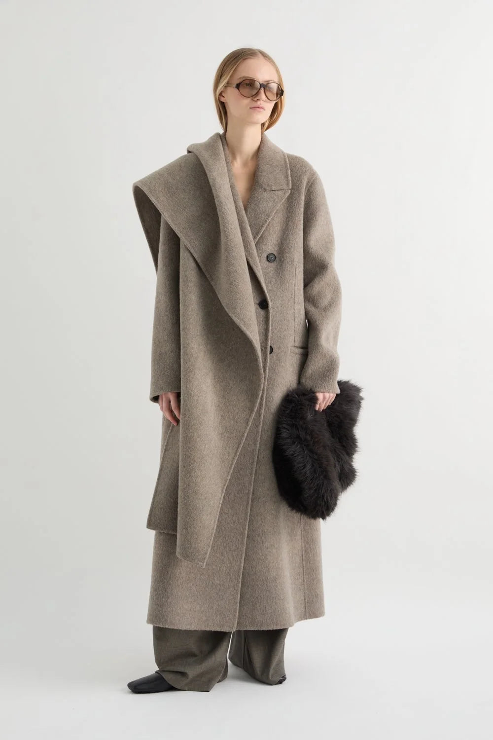 MEIMEIJ   CAPPOTTO LUNGO CON SCIARPA ABBINATA
