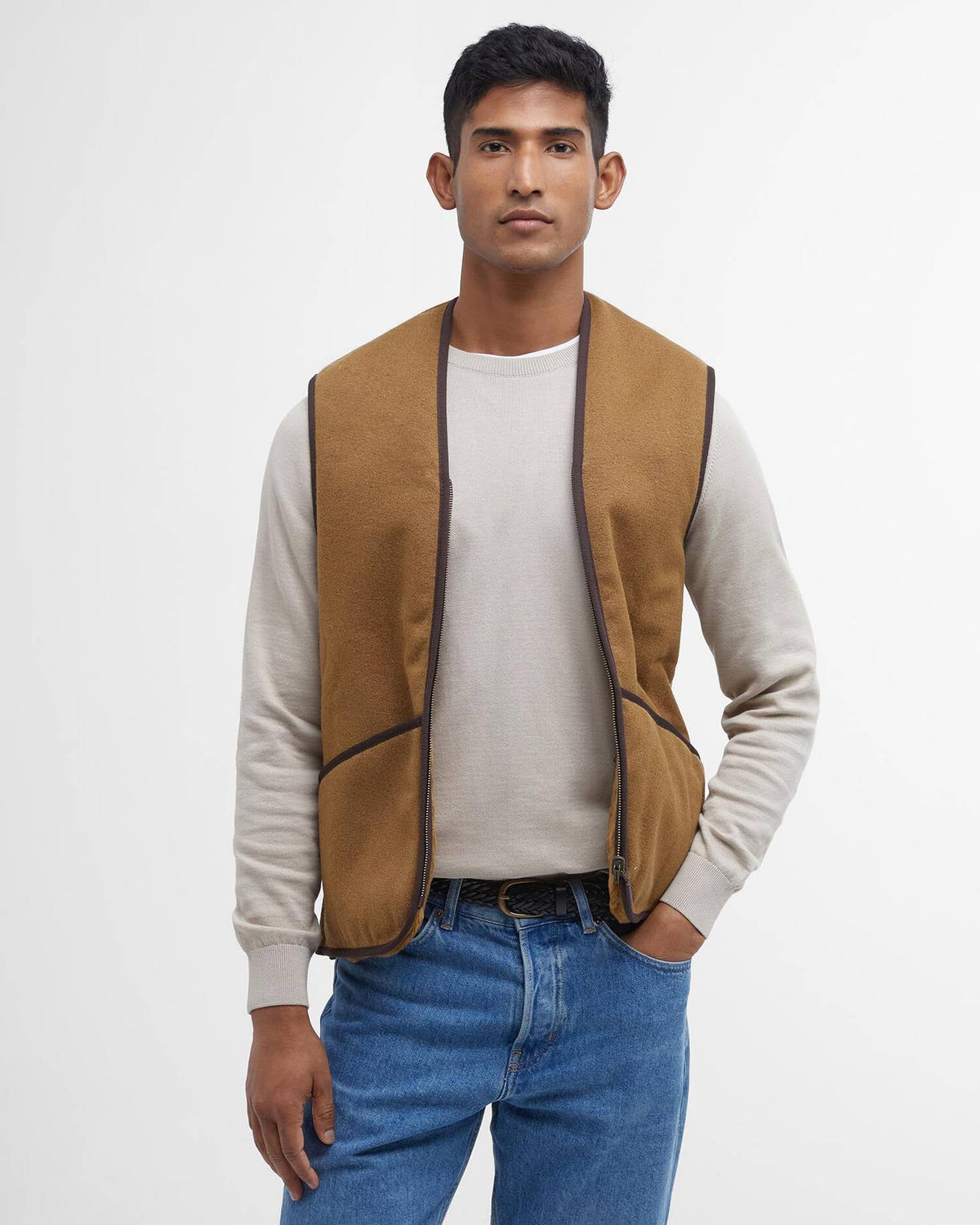 Barbour  Gilet/fodera in pile caldo con cerniera