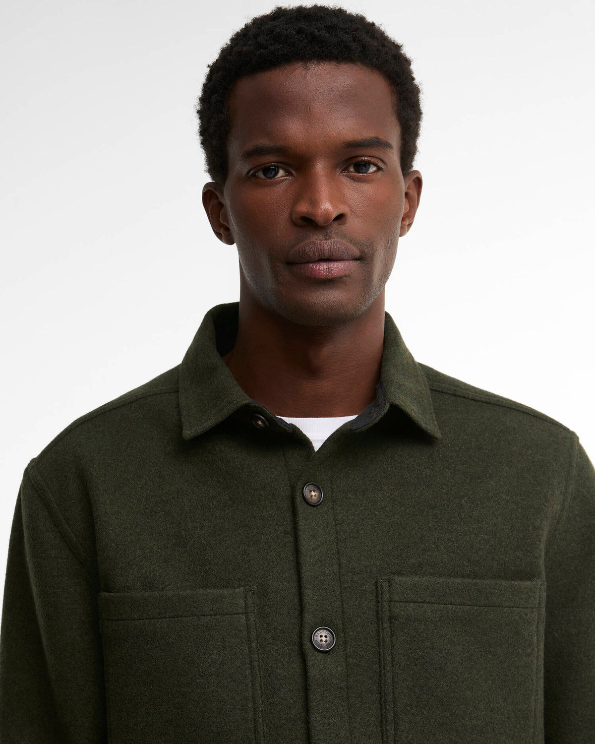 Barbour  Overshirt misto lana Marltown leggermente aderente