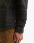 Barbour  Overshirt Woodlane spazzolata con motivo a quadri