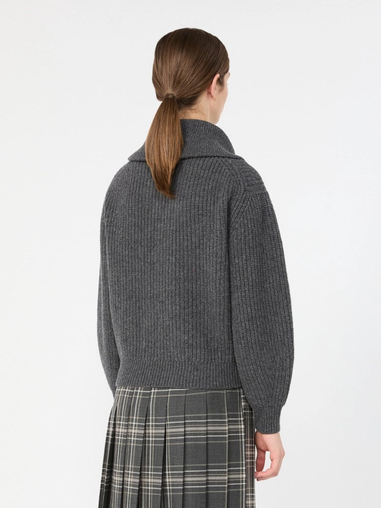 Max Mara Studio Maglia Dolcevita con zip in lana