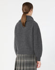 Max Mara Studio Maglia Dolcevita con zip in lana