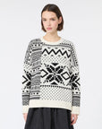 Max Mara Studio Maglia ampia in lana jacquard