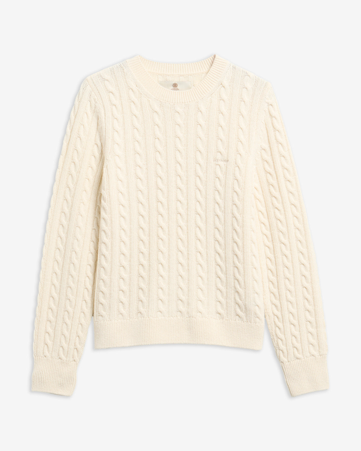 Maglione misto lana Ashdown con taglio morbido e lavorazione a trecce