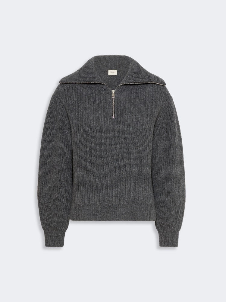 Max Mara Studio Maglia Dolcevita con zip in lana