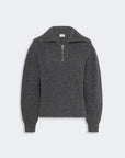 Max Mara Studio Maglia Dolcevita con zip in lana