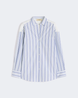 MAXMARA WEEKEND CAMICIA A RIGHE WKDTESSILE 050 Bianco/azzurro