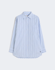 MAXMARA WEEKEND CAMICIA A RIGHE WKDAMOUR 059 Celeste