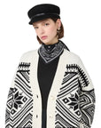 Max Mara Studio Cardigan in lana jacquard