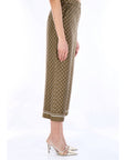 MAXMARA STUDIO PANTALONE STAMPATO MSTOTTELI 003 Verde
