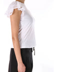 TWINSET T-SHIRT CON PIZZO  261TT2064 00001 Bianco