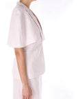 TWINSET GIACCA IN MISTO LINO 261TP2450 00570 Rosa