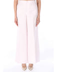 TWINSET PANTALONE IN MISTO LINO 261TP2454 00570 Rosa