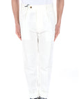 BERWICH PANTALONE ZG1802CHIAIA WHITE Bianco